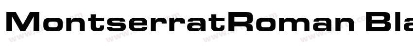 MontserratRoman Blac字体转换